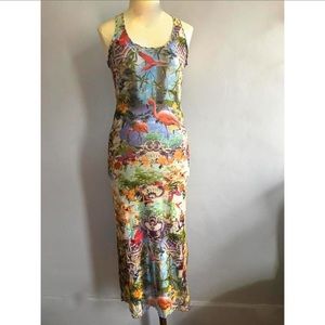 Jean Paul Gaultier Sol flamingo maxi dress.